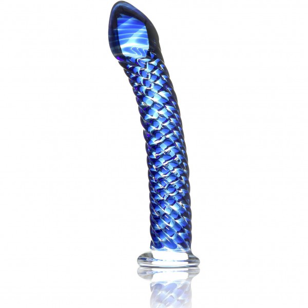 Icicles No. 29 Hand Blown Glass - Clear w/Ridges