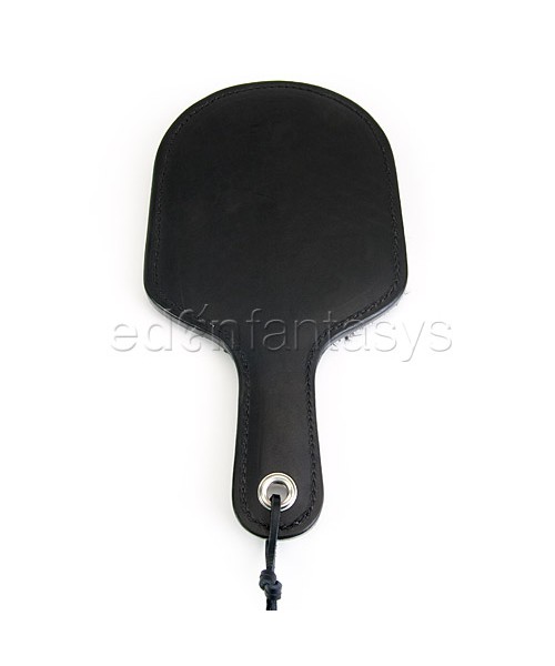Leather paddle with fleece