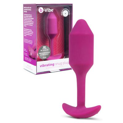 B Vibe Vibrating Weighted 4 3 Snug Plug Medium