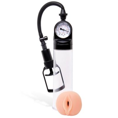 Adam and Eve Penis Pump with Realistic Silicone Entry