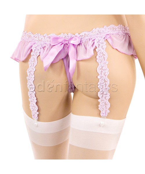 Lace bra and skirtini set