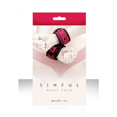 Sinful Wrist Cuffs Pink