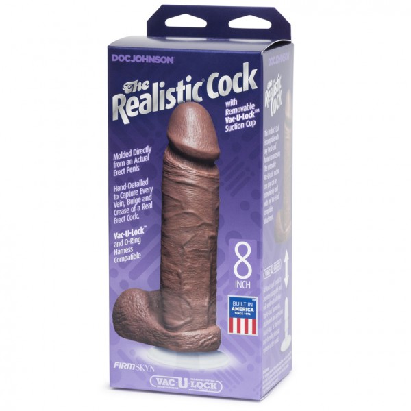 Doc Johnson Realistic Vac-U-Lock Dildo 8 Inch — image 6 of 18
