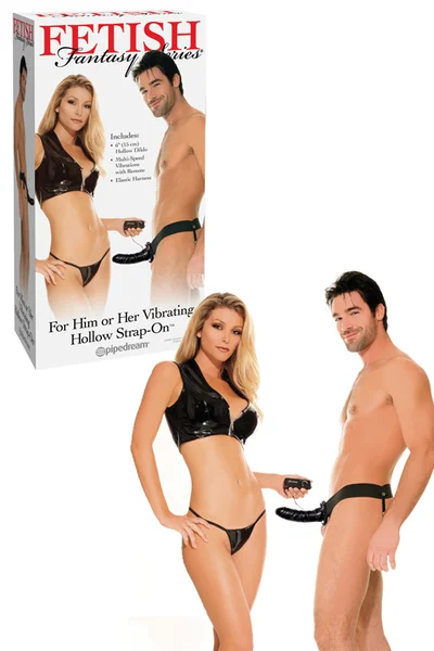 Pipedream 6" Hollow Vibrating Strap-On — image 5 of 7