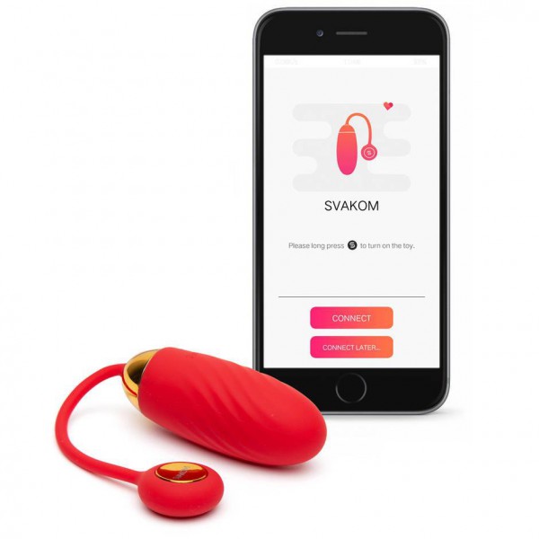 Svakom Ella Ribbed Silicone Bullet with App