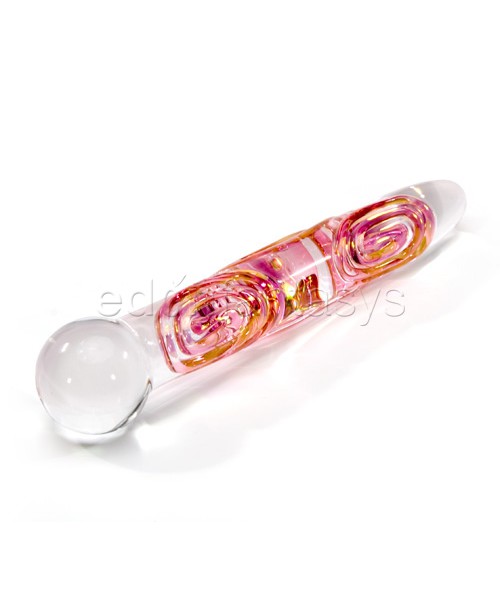 Gold fumed scribble swirl wand