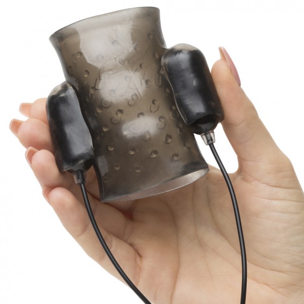 Dual Power Vibrating Masturbation Sleeve