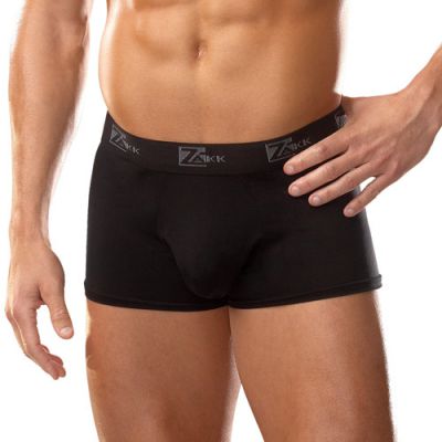 Black cotton boxer brief