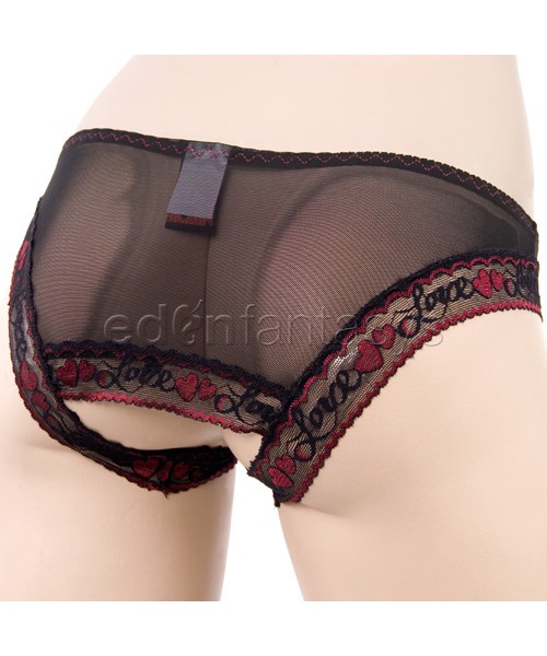Love crotchless panty