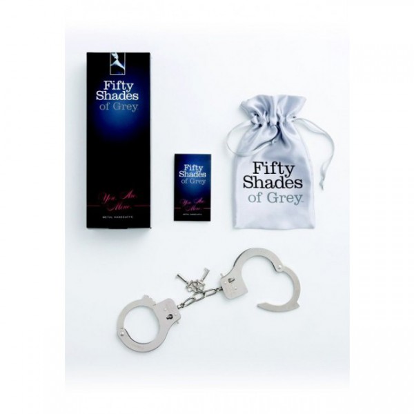 Fifty Shades of Grey You. Are. Mine. Metal Handcuffs