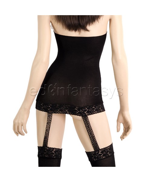 Sheer halter mini dress