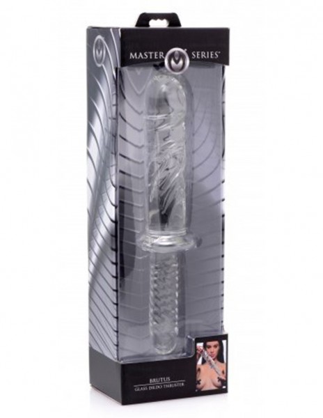 Master Series Brutus Glass Dildo Thruster — image 4 of 4