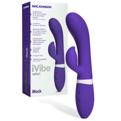 Doc Johnson iVibe Select iRock 8 Silicone Come Hither Rabbit