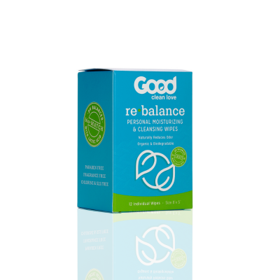 Good Clean Love Re Balance Cleansing Wipes 12 ct