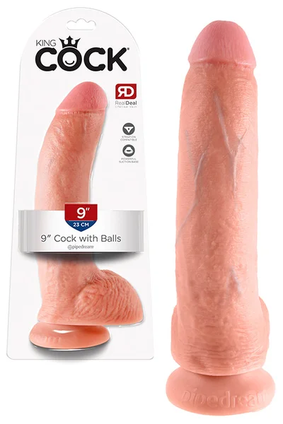 Pipedream Realistic 9" Suction Cup Dong with Balls — image 5 of 8
