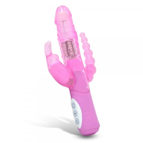 Dual Pleasure Slimline Rabbit Pink