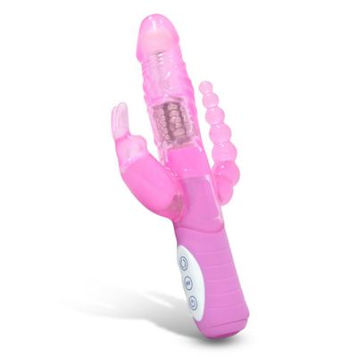 Dual Pleasure Slimline Rabbit Pink