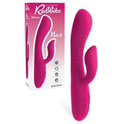 Pipedream Partially Ribbed Silicone 8 75 G Spot Rabbit Vibrator