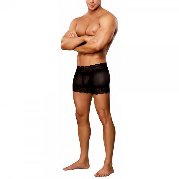 Male Power Split Back Short