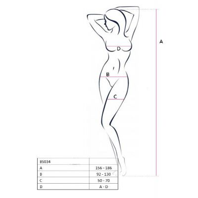 Bodystocking BS034 Red