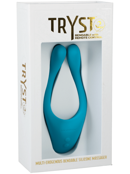 Doc Johnson Tryst 2 Bendable 5.75" Couples Vibrator With Remote
