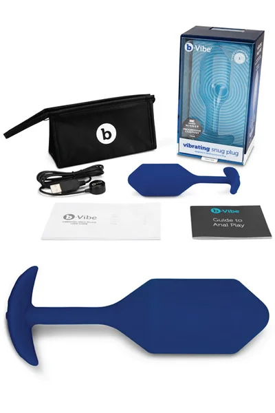 B-Vibe Vibrating Weighted 5.35" Snug Plug - XL — image 9 of 12