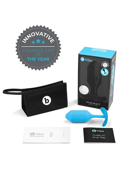 B-Vibe Weighted Silicone 4.7" Snug Butt Plug 3 (180g) — image 20 of 25