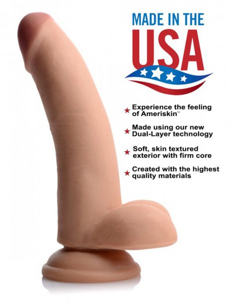 USA Cocks 8 Inch Ultra Real Dual Layer Dildo