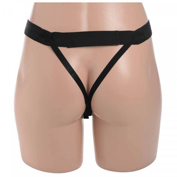 6 Inch Realistic Silicone Hollow Strap On Penis Extender and Ball Strap for Men by Size Matters