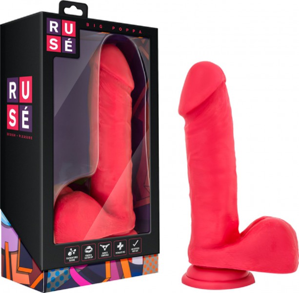 RUSE Big Poppa Real Feel Dong with Suction Cup