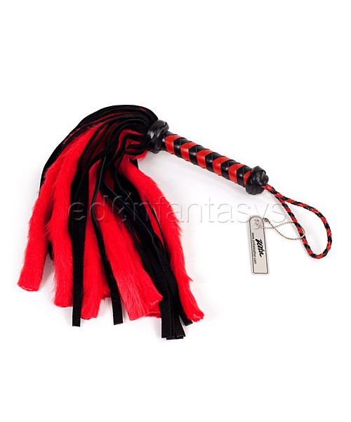 Mini faux fur flogger with loop handle