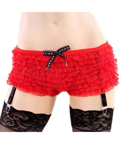 Garter ruffle panty