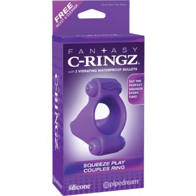 Squeeze Play Couples Ring Lavender