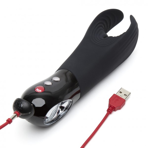 Fun Factory Manta Black Rechargeable Vibrating Male Stroker