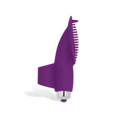 Shots Toys 4 1 10 Speed Silicone Finger Vibrator with Massage Pad