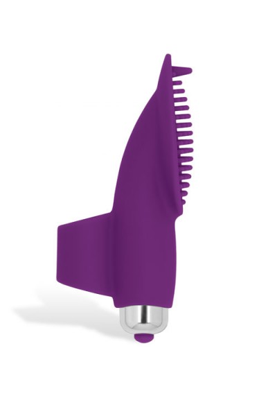 Shots Toys 4.1" 10-Speed Silicone Finger Vibrator with Massage Pad