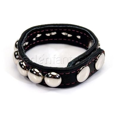 Dome studded cock strap