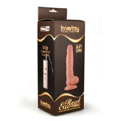 Real Extreme 6 Inch Vibrating Dildo with Suction Cup