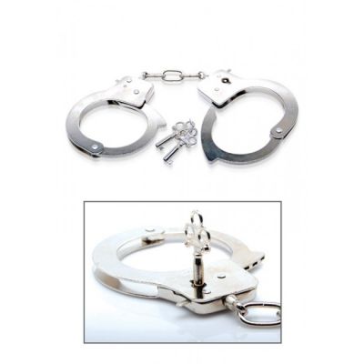 Fetish Fantasy Grey Metal Handcuffs