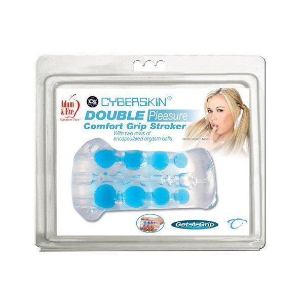 Double pleasure comfort grip stroker