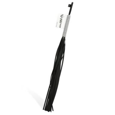 Sex Mischief Vegan Leather 31 Flogger with Rhinestone Handle