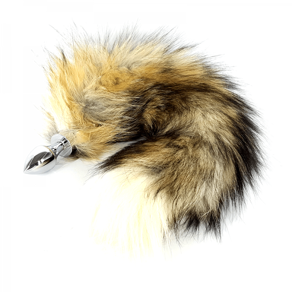 Fox Tail Silver Butt Plug