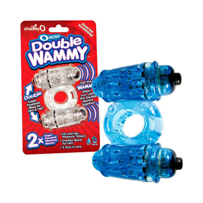 Screaming O Wow Double Wammy Vibrating Ring ASSORTED COLORS
