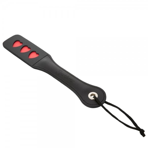 Sportsheets 12 Inch Leather Heart Impressions Spanking Paddle