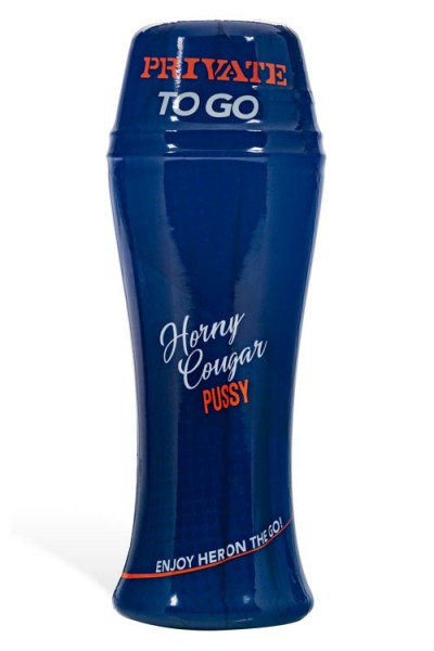 California Exotic Private To Go 8.3" Vaccum Cup Masturbator - Cougar