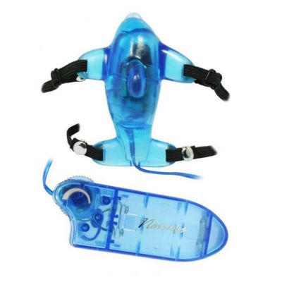 Beautiful Blue Dolphin Hands Free Clitoral Vibe