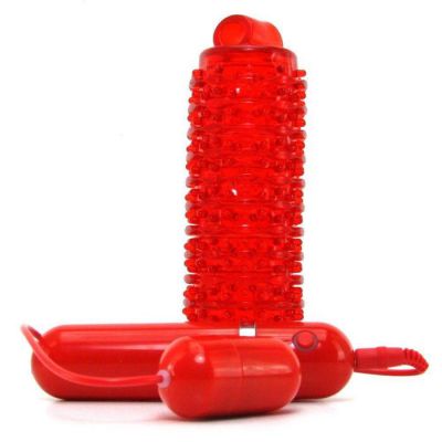 10 Function Adonis Vibrating Stroker Red
