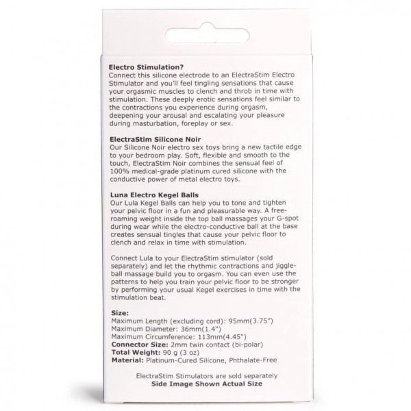 ElectraStim Lula Noir Silicone Kegel Balls with E-Stim