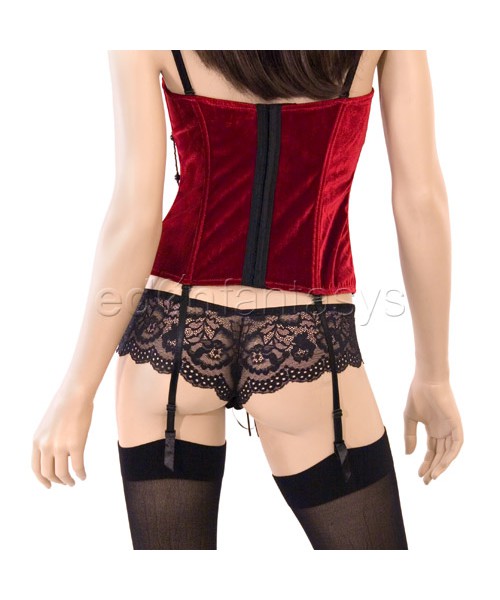 Samantha velvet corset set