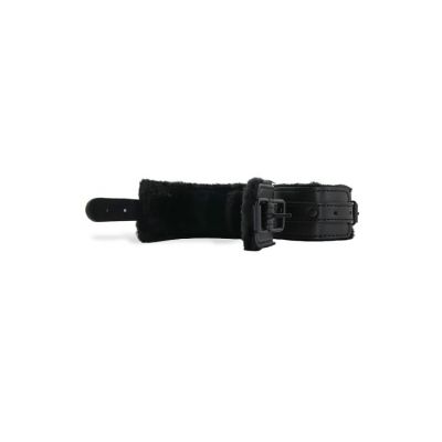 Sex Mischief Vegan Leather Fur Handcuffs